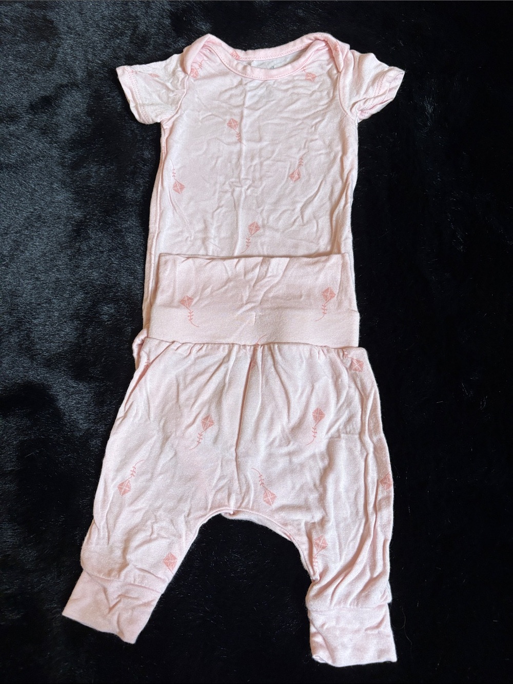 Carter's Light Pink Kite-Print Two-Piece Baby Set